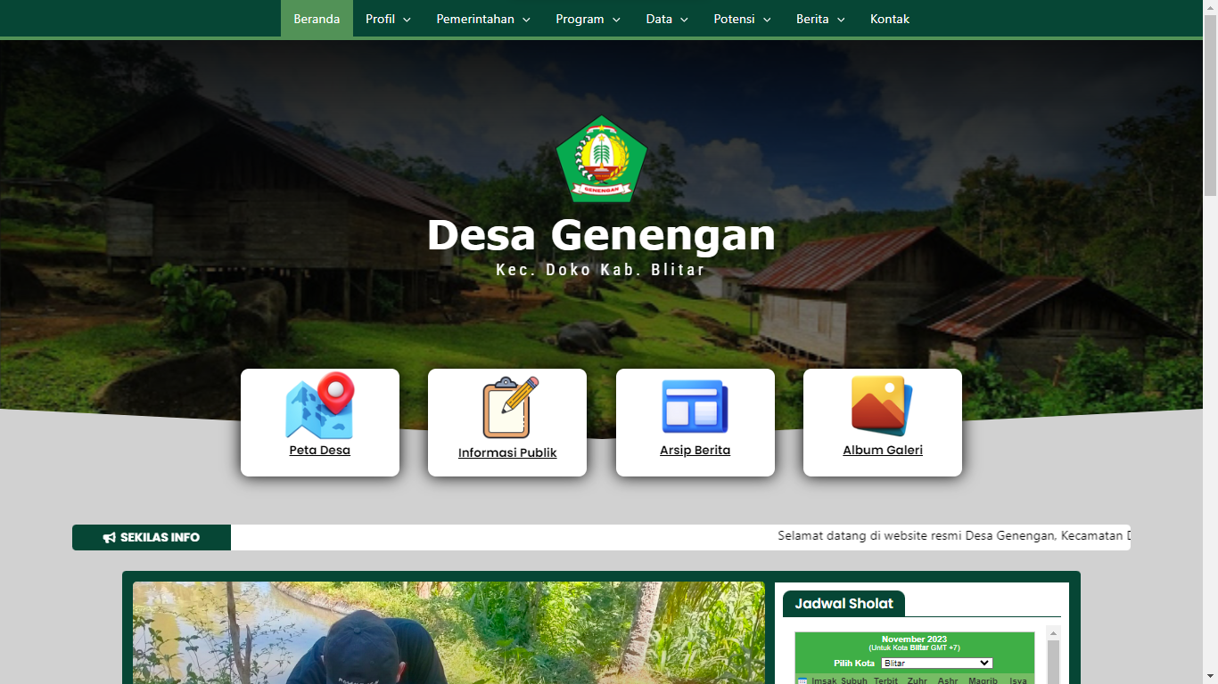Website Desa Genengan