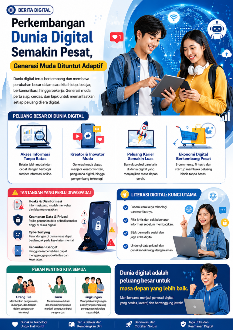 Perkembangan Dunia Digital Semakin Pesat, Generasi Muda Dituntut Adaptif