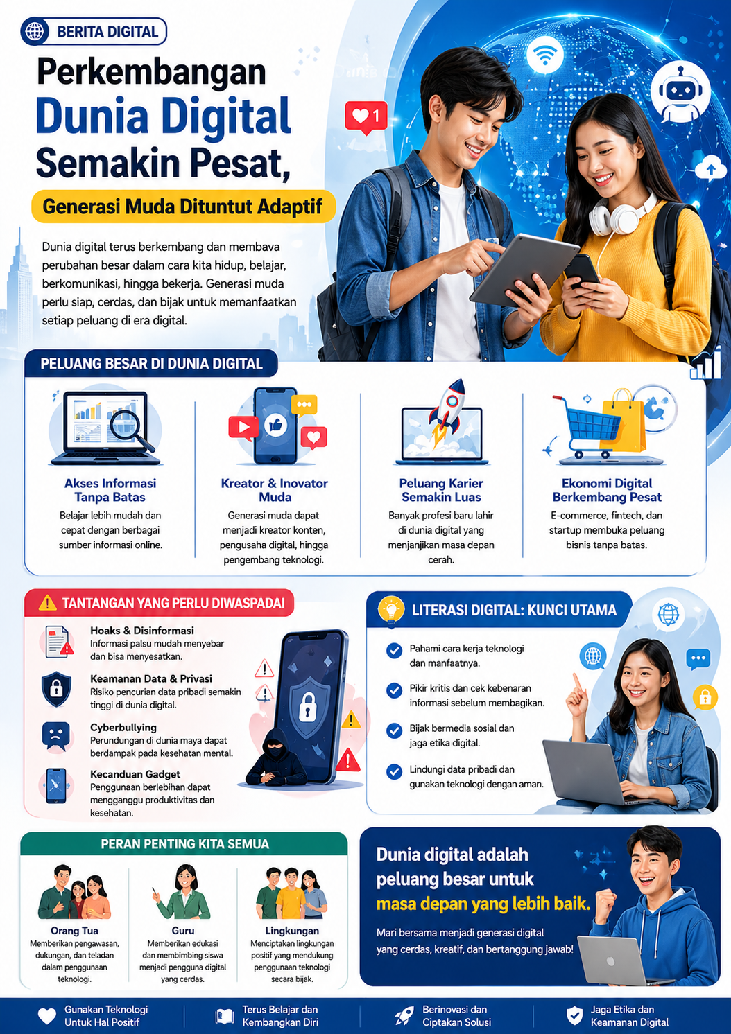 Perkembangan Dunia Digital Semakin Pesat, Generasi Muda Dituntut Adaptif